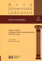 Acta Universitatis Lodziensis Folia historica 95