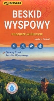 Beskid Wyspowy Pogórze Wiśnickie - mapa laminowana