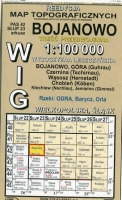 Bojanowo - mapa WIG w skali 1:100 000