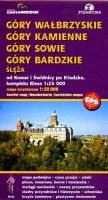 Góry Wałbrzyskie, Góry Kamienne, Góry Sowie, Góry Bardzkie - mapa turystyczna 1:50 000