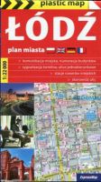 Łódź plan miasta 1:22 000 plastic map