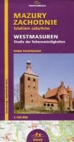 Mazury Zachodnie. Szlakiem zabytków - mapa turystyczna