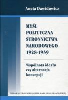 Myśl polityczna Stronnictwa Narodowego 1928-1939