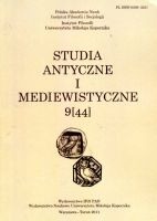 Studia Antyczne i Mediewistyczne 9(44)/2011