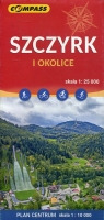 Szczyrk i okolice - mapa w skali 1:25 000